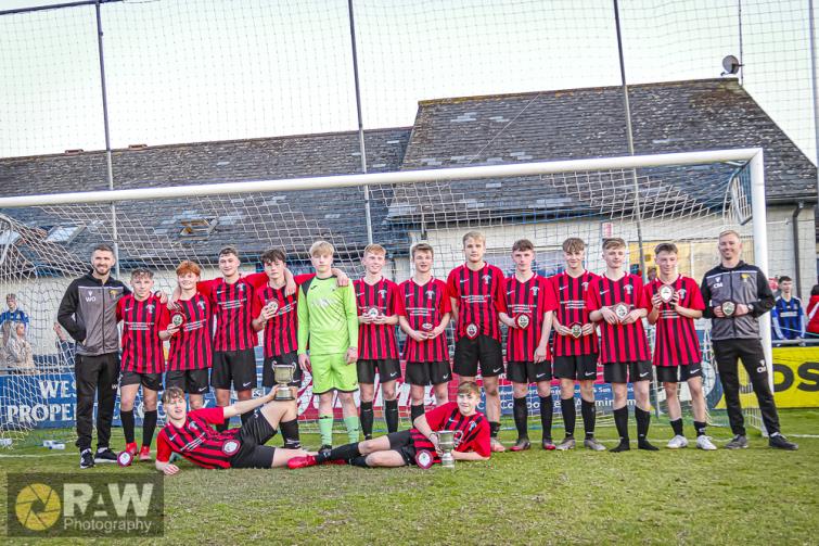 Goodwick United celebrate their victory